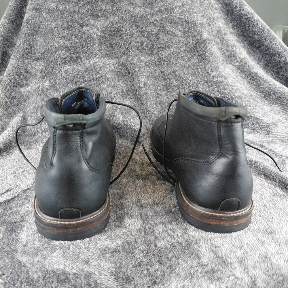 Cole Haan Kennedy Chukka Boots‎ Mens 11M Black Leather Lace Up Lug Sole C28338